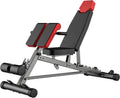 Finer Form Multi-Functional Adjustable FID Weight Bench and Roman Chair | 1,000 Lb Capacity, 23 Settings, Flat Incline Decline for Total Body Workouts, Transport Wheels, Exercise Chart Included
